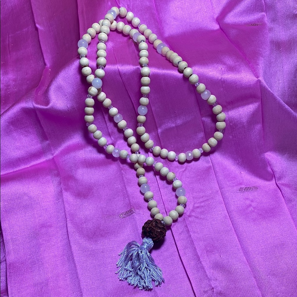 Elegant Beaded Necklace with Tassel